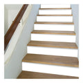 Contremarche escalier Autocollant Stickers blanc 100cmX18cm14Pcs Carrelage imperméable Motif AutoAdheisve contre marche destiné à escalier Amovible Peler et coller Décoration intérieure DIY
