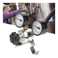 Professionnel CO2 Régulateur à Double Jauge avec Soupape Sécurité Pression 060 PSI Fût / 03000 PSI Réservoir Idéal pour Brassage Maison Artisanal