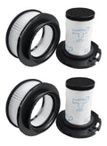 Lot 4 de Filtre pour XForce Flex 1160 1260 1460 1560 Animal RH9878 RH9898 RH9958 RH99F1 Aspirateur 2 Filtres Prémoteur 2 Filtres Postmoteur Remplacement ZR009007 ZR009008