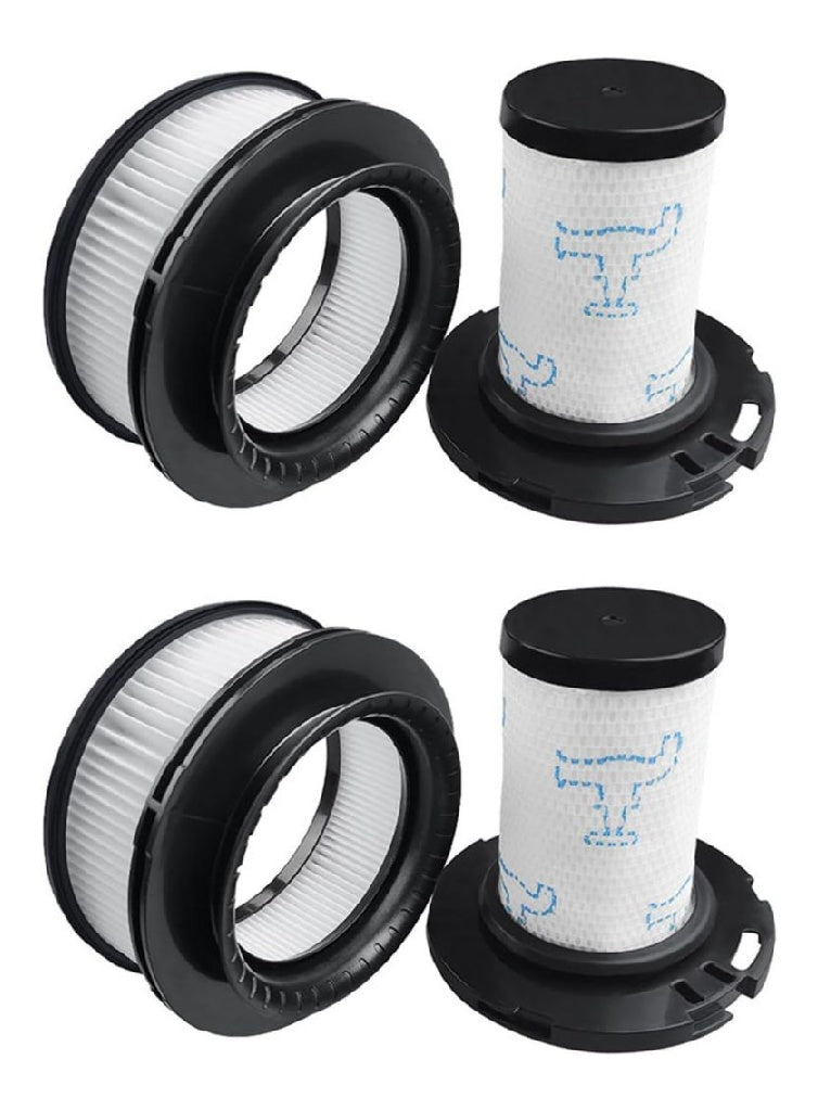 Lot 4 de Filtre pour XForce Flex 1160 1260 1460 1560 Animal RH9878 RH9898 RH9958 RH99F1 Aspirateur 2 Filtres Prémoteur 2 Filtres Postmoteur Remplacement ZR009007 ZR009008