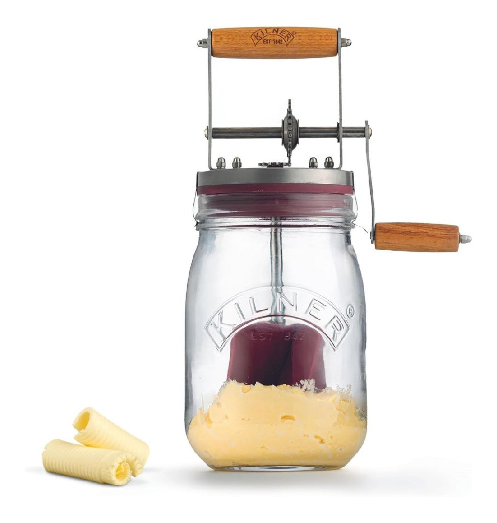 Baratte à beurre 1L dans verre