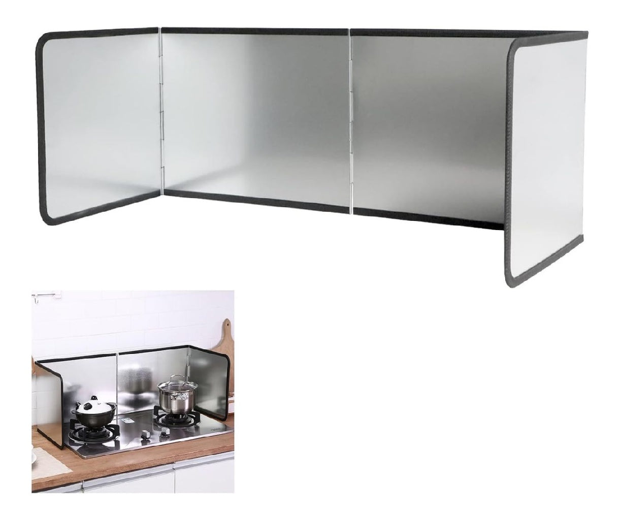 Plaque Anti Projection Cuisine 4Côtés Anti Eclaboussure 76x29x30cm Cuisine Pliable Protection D’Écran AntiÉclaboussures Facile À Nettoyer Kitchen Gadgets destiné à Cuisson Rôtir Évier
